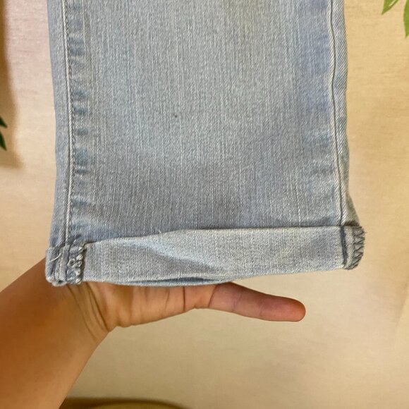 Size 12 Jessica Simpson Kids Capris Light Rolled Crop Skinny End Capris A1 - Picture 3 of 7